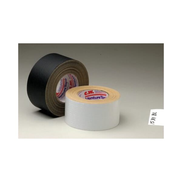 Venture Tape 7100043747 Metal Building Facing Tape, 45.7 m L x 72 mm W, Acrylic Adhesive, Metalized Polypropylene Backing, White