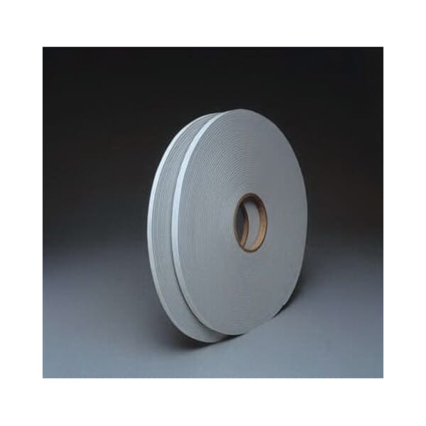 Venture Tape 7100043826 1-Sided Tape, 75 ft L x 3 in W, 125 mil THK, Acrylic Adhesive, Foam Backing, Gray