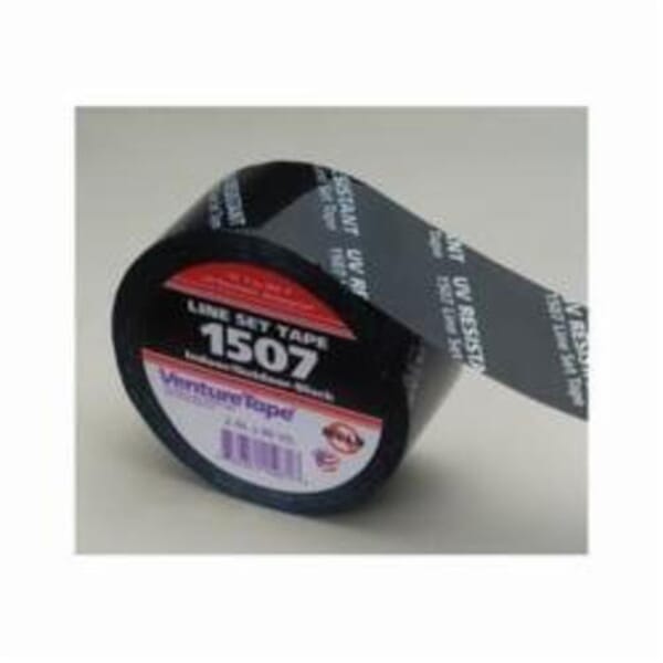 Venture Tape 7010378681 1507 Water-Resistant Line Set Tape, 60 yd L x 2 in W x 3 mil THK, Black