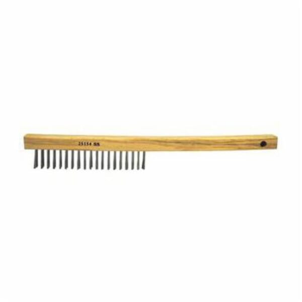 Vortec Pro 25154 Hand Wire Scratch Brush, 6 in Brush, 13-1/2 in L x 1 in W Block, 1 in L Stainless Steel Trim