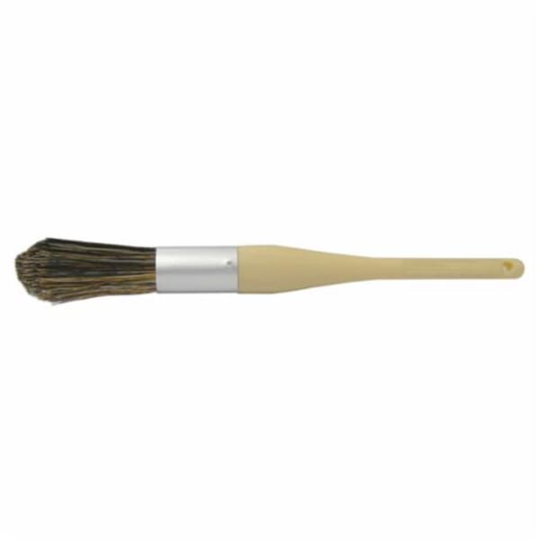 Vortec Pro 25222 Chisel Trim Heavily Filled Parts Cleaning Brush, 1 in Tampico Fiber Brush, Sanded Hardwood/Plain Foam Handle