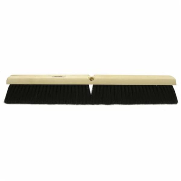 Vortec Pro 25231 Push Broom, 18 in OAL, 3 in L Trim, Medium Sweep Face, Black Tampico Bristle