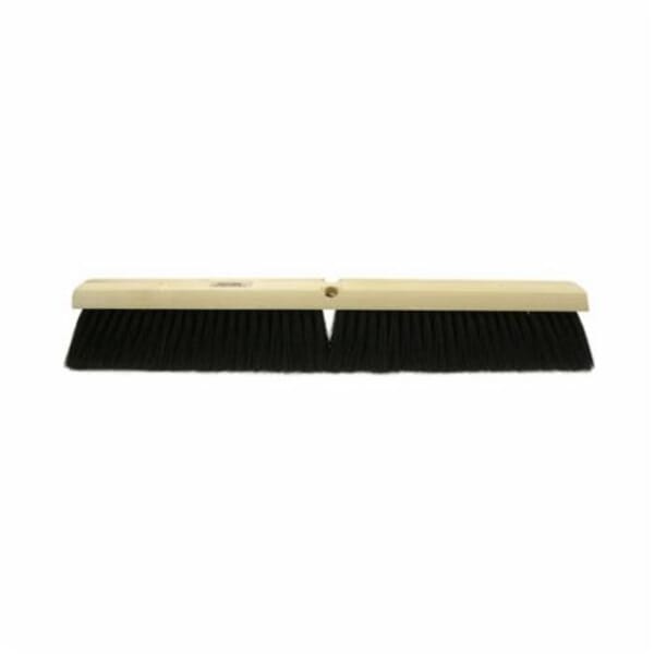 Vortec Pro 25232 Push Broom, 24 in OAL, 3 in L Trim, Medium Sweep Face, Black Tampico Bristle