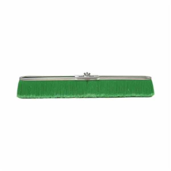 Vortec Pro 25299 Push Broom, 24 in OAL, 3 in L Trim, Fine Sweep Face, Green Polypropylene Bristle