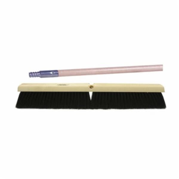 Vortec Pro 44819 Push Broom Kit, 24 in OAL, 3 in L Trim, Medium Sweep Face, Black Tampico Bristle