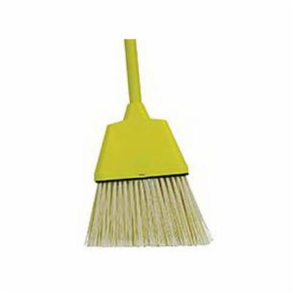 Vortec Pro 75160 Small Angle Broom, Flagged Plastic Bristle, 8 in Plastic Sweep Face, 3-3/4 to 5 in L Trim, Wood Handle, 54 in OAL