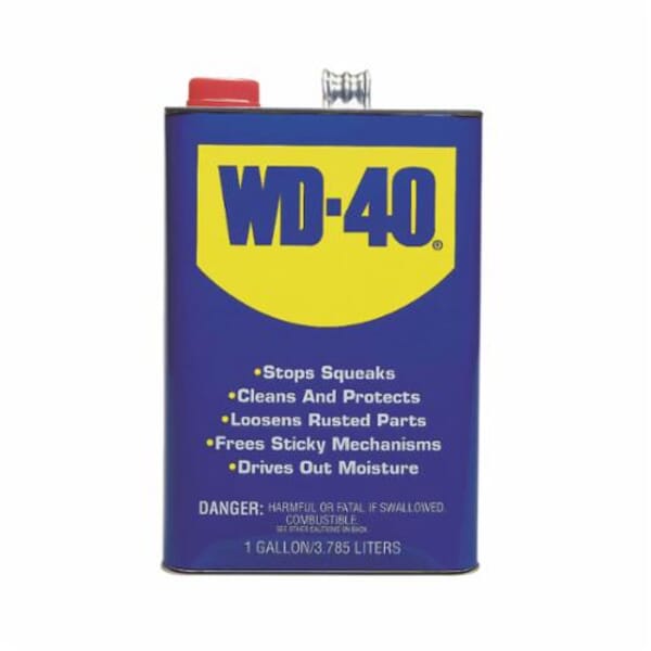 WD-40 10110 Heavy Duty Multi-Use Open Stock Lubricant, 1 gal Can, Liquid Form, Light Amber, 0.8 to 0.82