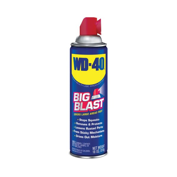 WD-40 490095 Big Blast Multi-Use Lubricant, 18 oz Aerosol Can, Liquid Form, Light Amber, 0.8