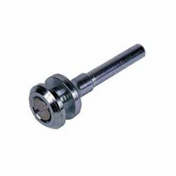 Weiler 07722 Unthreaded Shaft Drive Arbor, 3/8 in Arbor Hole, 1/4 in Dia Shank, 3/16 in L Shaft, For Use With Power Wheel Brush