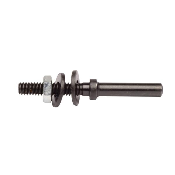 Weiler 07725 Threaded Shaft Drive Arbor, 1/4 in Arbor Hole, 1/4 in Dia Shank, 1-1/8 in L Shaft, For Use With 2 in Dia Brush