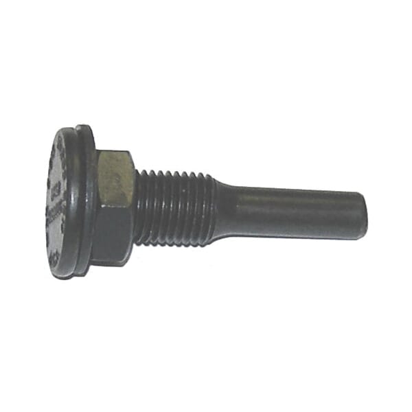 Weiler 07727 SA-2 Threaded Shaft Drive Arbor, 3/8 in Arbor Hole, 1/4 in Dia Shank, 3/4 in L Shaft, For Use With 3 in Dia Brush