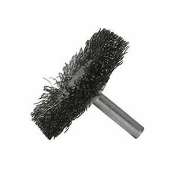 Weiler 17907 Concave Wheel Brush, 2 in Dia Brush, 0.014 in Dia Crimped Filament/Wire