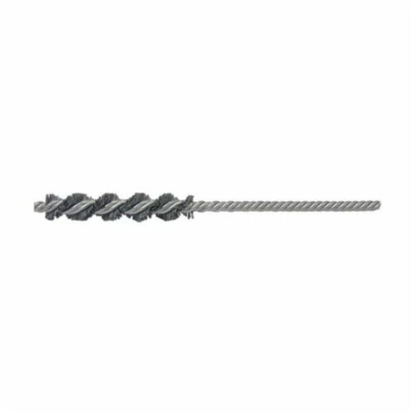 Nylox 21126 Power Tube Brush, 1/4 in Dia x 2 in L, 5 in OAL, 0.022 in Dia Filament/Wire, Nylon/Silicon Carbide Fill