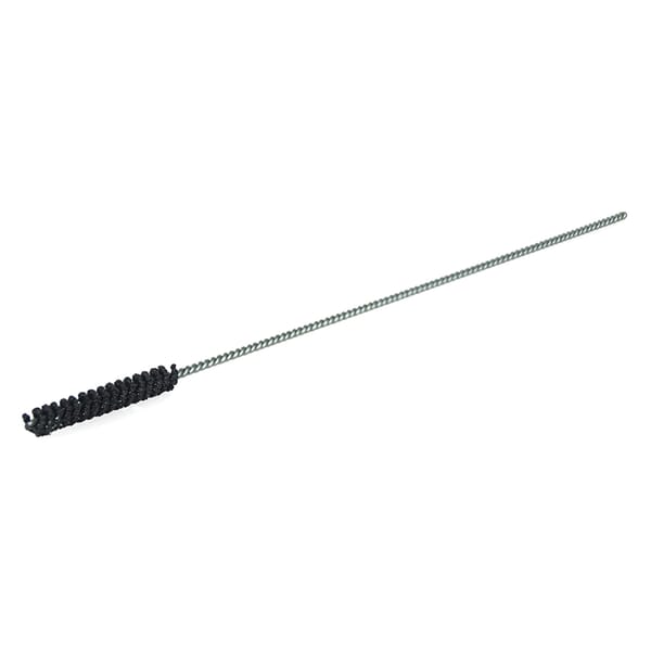 Weiler CrossFlex 34105 Flexible Cylinder Small Diameter Standard Duty Honing Brush, 4.5 mm Dia Bore, 0.787 in L Abrasive, 6 in OAL, 180 Grit, Medium Grade