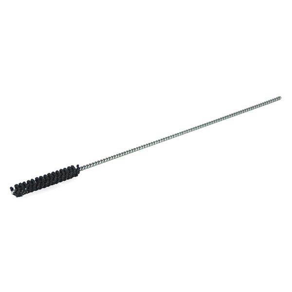 Weiler CrossFlex 34114 Flexible Cylinder Small Diameter Standard Duty Honing Brush, 5 mm Dia Bore, 1.575 in L Abrasive, 7-7/8 in OAL, 320 Grit, Extra Fine Grade