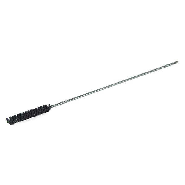 Weiler CrossFlex 34123 Flexible Cylinder Small Diameter Standard Duty Honing Brush, 1/4 in Dia Bore, 1.575 in L Abrasive, 7-7/8 in OAL, 120 Grit, Coarse Grade