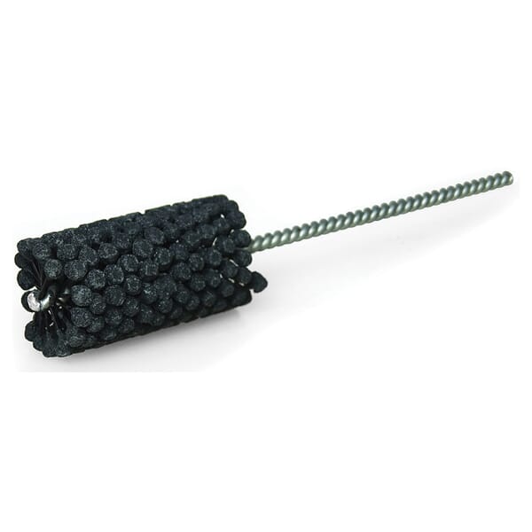 Weiler CrossFlex 34217 Flexible Cylinder Medium Diameter Standard Duty Honing Brush, 1-3/4 in Dia Bore, 3 in L Abrasive, 7-7/8 in OAL, 320 Grit, Extra Fine Grade