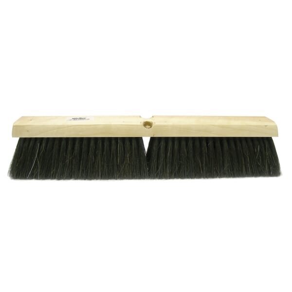 Weiler 42016 Medium Sweep Floor Brush With Horsehair Casing, 18 in L x 2-1/2 in W Block, 18-3/8 in OAL, 3 in L Horsehair/Tampico Trim