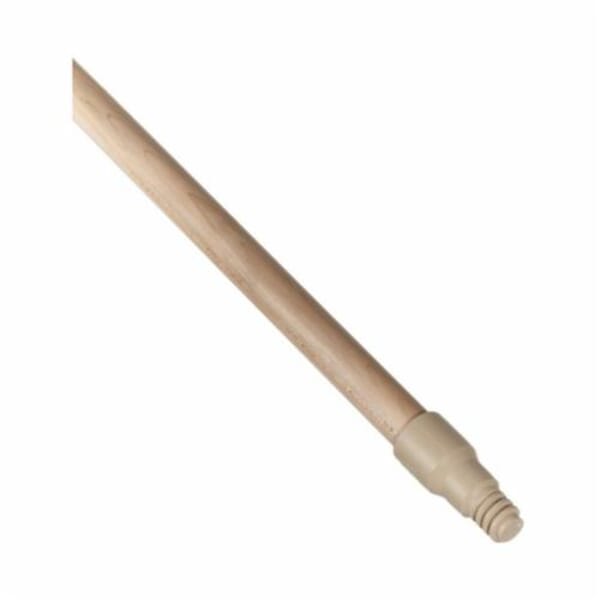 Weiler 44301 Perma-Flex Tip Mop Handle, 15/16 in Dia x 60 in L, Hardwood Handle/Plastic Tip, Natural
