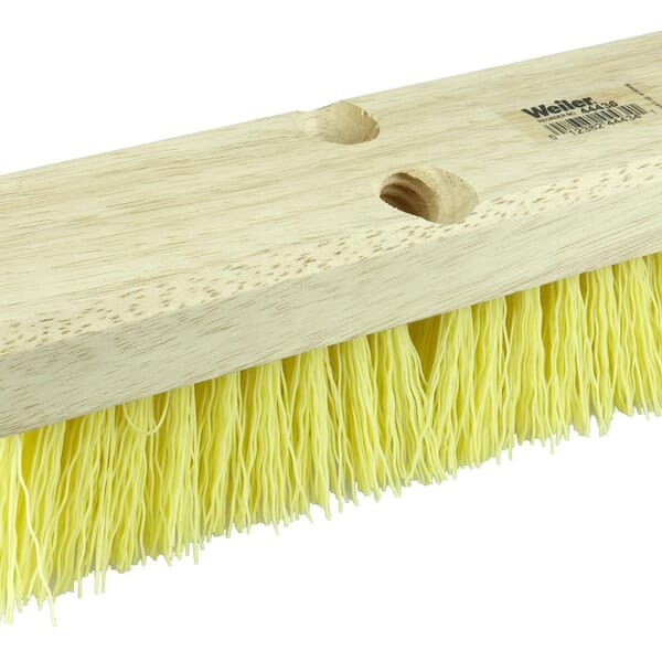 Weiler 44438 Deck Rectangular End Scrub Brush, 12 in L Block, 12 in OAL, 2 in L Polypropylene Trim