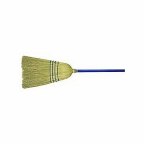 Weiler 44548 Light Industrial Upright Broom, Corn/Fiber Bristle, 17 in L Trim, Wood Handle, 57 in OAL