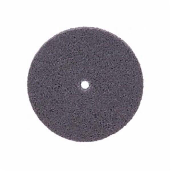 Weiler 55512 2 Series Non-Woven Unitized Wheel, 3 in Dia Wheel, 1/4 in Center Hole, 1/4 in W Face, Fine Grade, Aluminum Oxide Abrasive