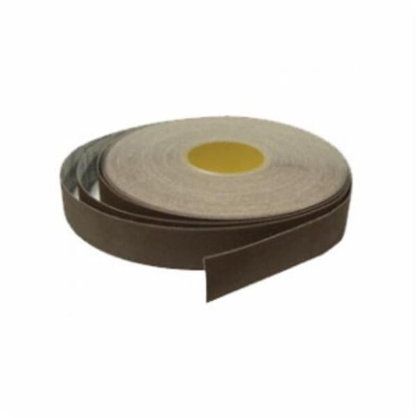 Weiler 65208 Performance Line Industrial Grade Coated Abrasive Shop Roll, 50 yd L x 1 in W, 120 Grit, Fine Grade, Aluminum Oxide Abrasive, Cotton Backing