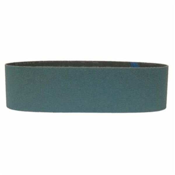 Weiler 68596 File Portable Coated Abrasive Belt, 1/2 in W x 24 in L, 80 Grit, Medium Grade, Zirconia Alumina Abrasive