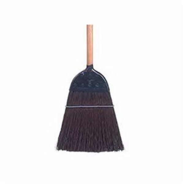 Weiler 70325 Upright Cap Broom, Polypropylene Bristle, 12 in Wire Banded Sweep Face, 10 in L Trim, Wood Handle, 55 in OAL