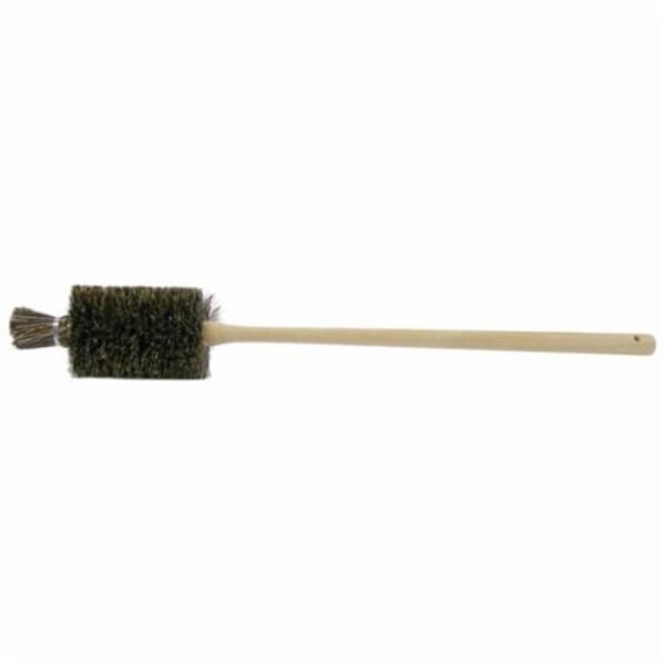 Weiler 75060 Bowl Brush, 6-1/2 in Brush, 3-1/4 in Dia, 23 in OAL, Hardwood Handle/Tampico Bristle, Gray