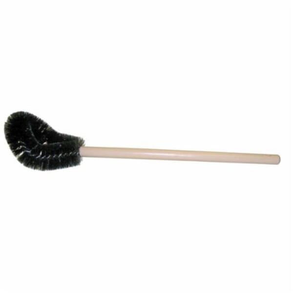 Weiler 75068 Bowl Brush, 5-3/4 x 4-3/4 in Brush, 21 in OAL, Nylon Bristle/Hardwood Handle, Black