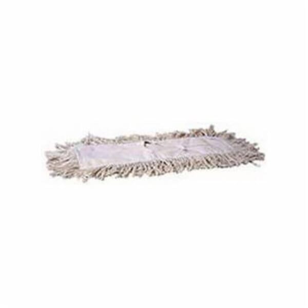 Weiler 75117 Professional Tie-On Dust Mop Refill, 24 in L x 5 in W, 4-Ply Cotton