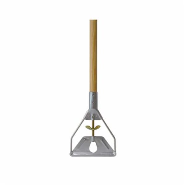 Weiler 75132 Industrial Grade Wet Mop Handle With Plated Metal Head, 54 in L, Wood, Clamp Connection