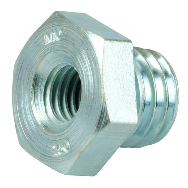 Weiler 07772 Threaded Arbor Adapter, M10 x 1.5 Dia Inside x 5/8-11 Dia Outside