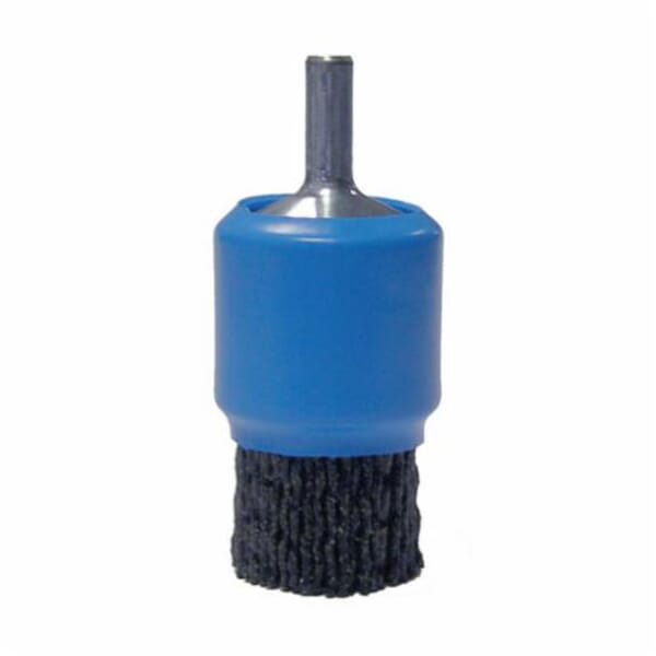 Burr-Rx 86148 End Brush, 1 in Dia Brush, Crimped, 0.055 in Dia Filament/Wire, Steel Fill, 3/4 in L Trim