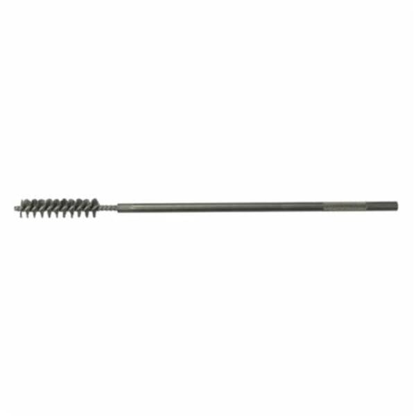 Weiler 95027 Maintenance Tube Brush, 5/16 in Dia x 2 in L, 10 in OAL, 0.0104 in Dia Filament/Wire, Steel Fill