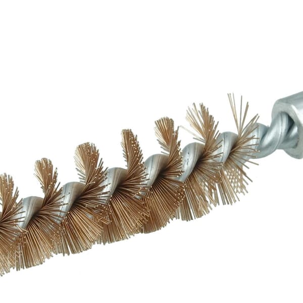 Weiler 95129 Maintenance Tube Brush, 410 ga Dia x 1-5/8 in L, 2-7/8 in OAL, Bronze Fill