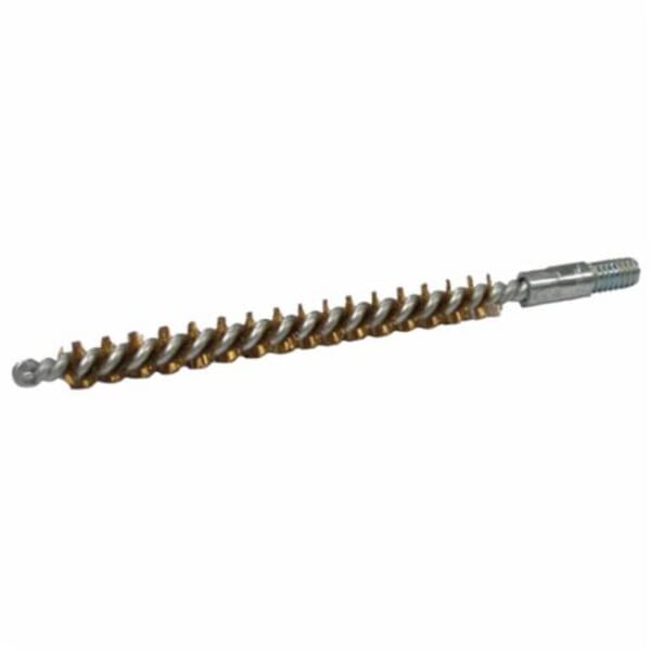Weiler 95301 Maintenance Tube Brush, 22 Caliber Dia x 2-1/4 in L, 3-1/4 in OAL, Bronze Fill