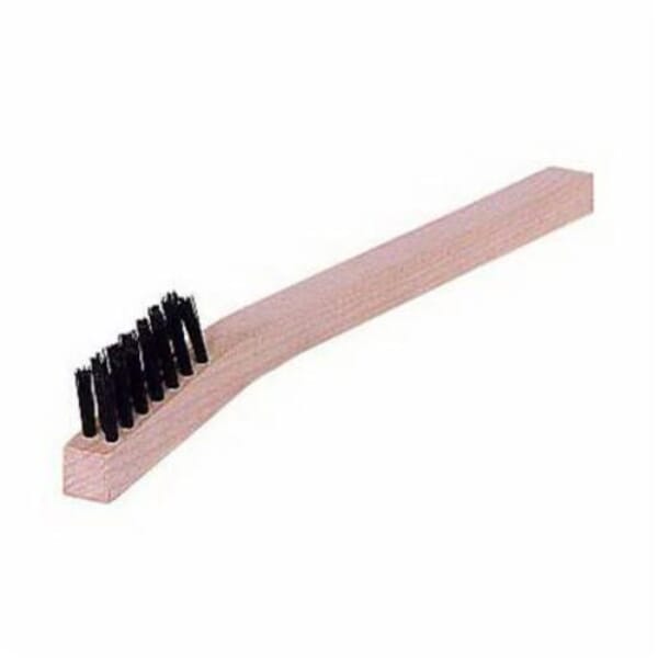 Weiler 99383 Small Handle Straight Scratch Brush, 1-3/4 in Brush, 6-1/2 in L x 1/2 in W Block, 1/2 in L Nylon Trim