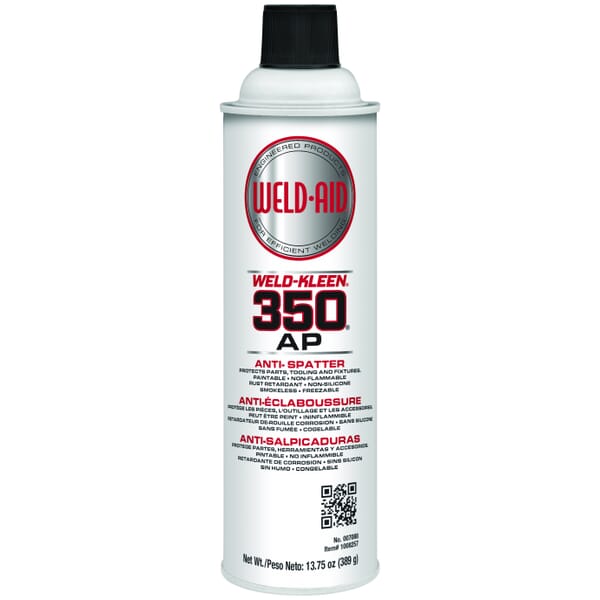 Weld-Aid 007088 WELD-KLEEN 350 AP Anti-Spatter, 16 oz Aerosol Can, Liquid Form, Colorless