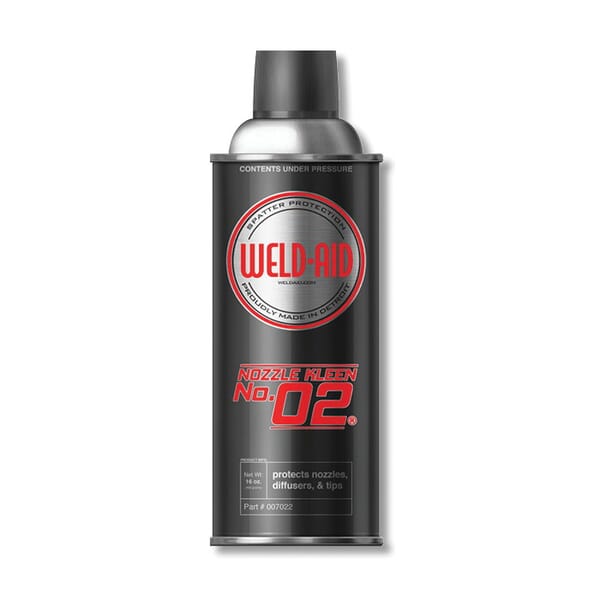 Weld-Aid 007022 NOZZLE-KLEEN #2 Anti-Spatter, 16 oz Aerosol Can, Liquid Form, Colorless