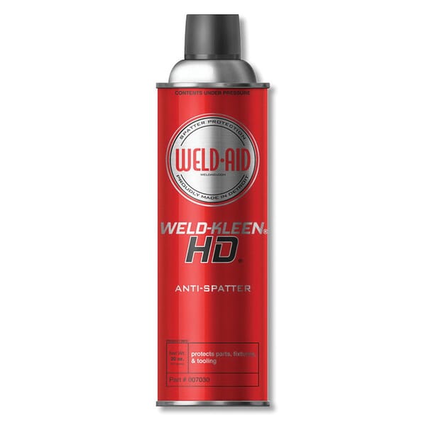 Weld-Aid 007030 WELD-KLEEN HD Heavy Duty Anti-Spatter, 20 oz Aerosol Can, Liquid Form, Colorless