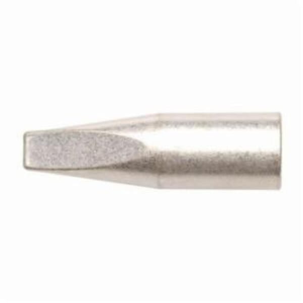 Weller PL133 PL Series Long Taper Chisel Thread-On Soldering Tip, For Use With 360, 362, 37UG, 537S, 1237S and 4037S Heaters, 1000 deg F, Solid Copper, Iron Plated/Nickel Chrome