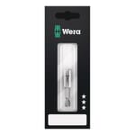 Wera 05160976001 899/4/1 S Universal Bit Holder With Retaining Ring, 1/4 in Drive, Stainless Steel, 1/4 in Hex