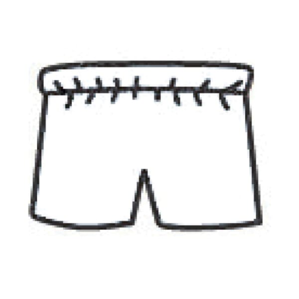 PIP U2010 Heavyweight Boxer Shorts, 27 in Waist, White, Spunbond Polypropylene