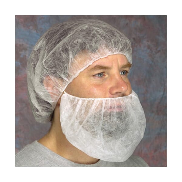PIP UBC-500 Beard Cover, Universal, White, Spunbond Polypropylene