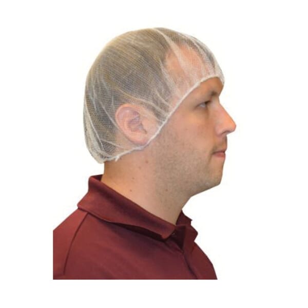 PIP UC-1000 Latex Free Hair Net, White, Nylon