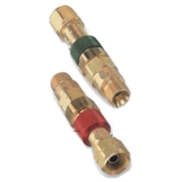 Western Enterprises QDB10 Torch-to-Hose Quick-Connect Set With Check Valves, 9/16-18 Nominal, Brass, Domestic