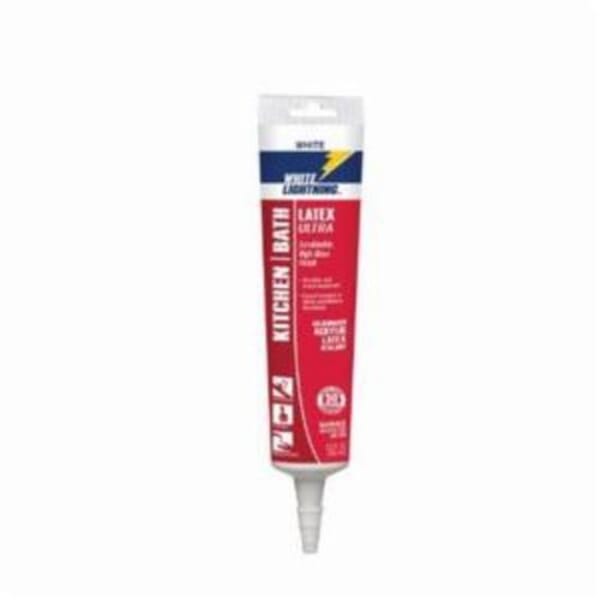 White Lightning W21000005 Ultra High Performance Sealant, 5.5 oz Squeeze Tube, White, Silicone Acrylic Latex Base