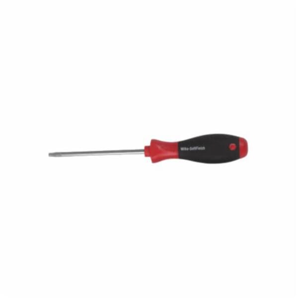 Wiha 36268 Fixed Blade Screwdriver, T7 Torx Point, Chrome Vanadium Molybdenum Steel Shank, 164 mm OAL, Polished Chrome, HRC 60